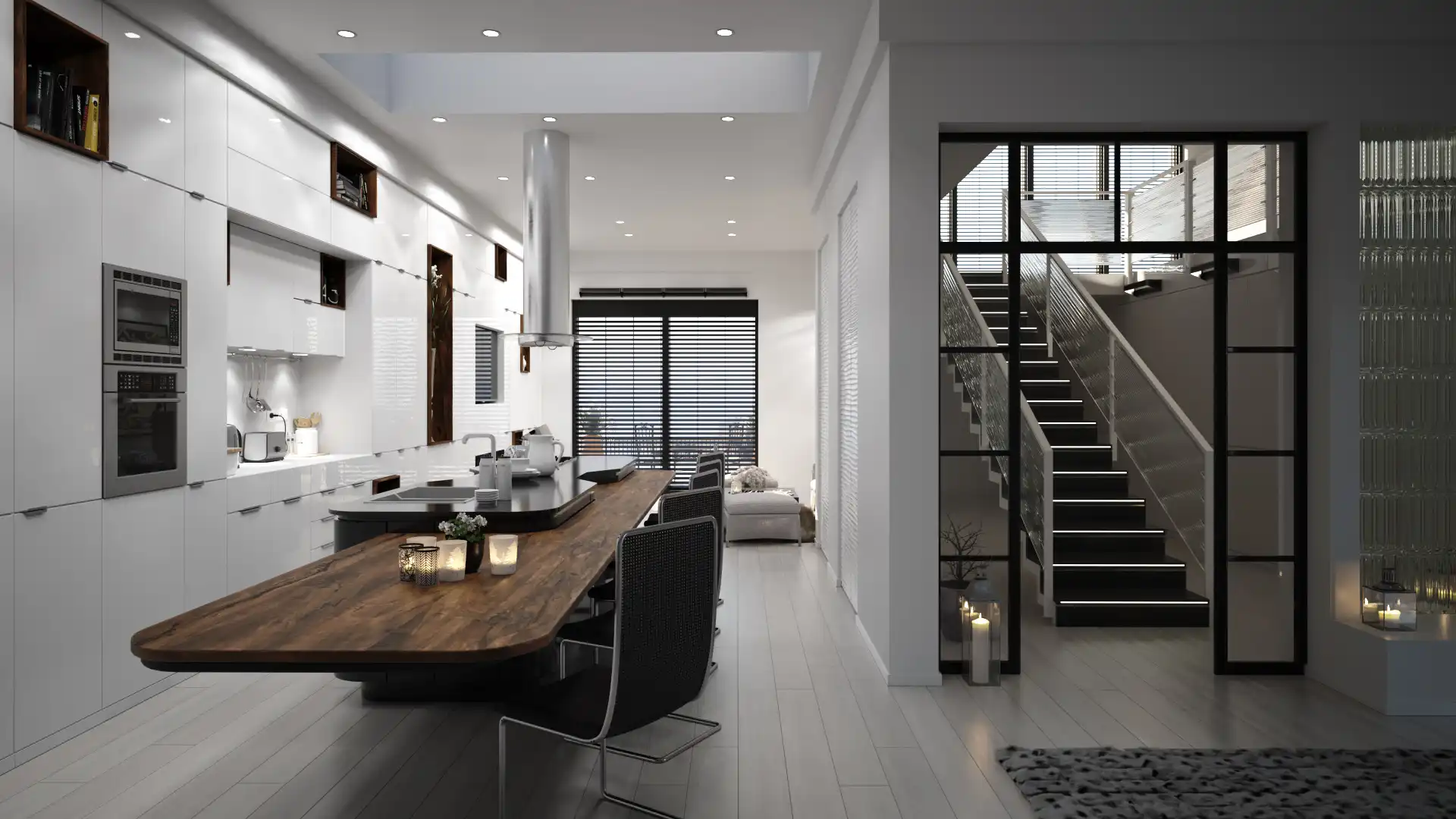 Completed kitchen remodeling project showing modern design and premium finishes