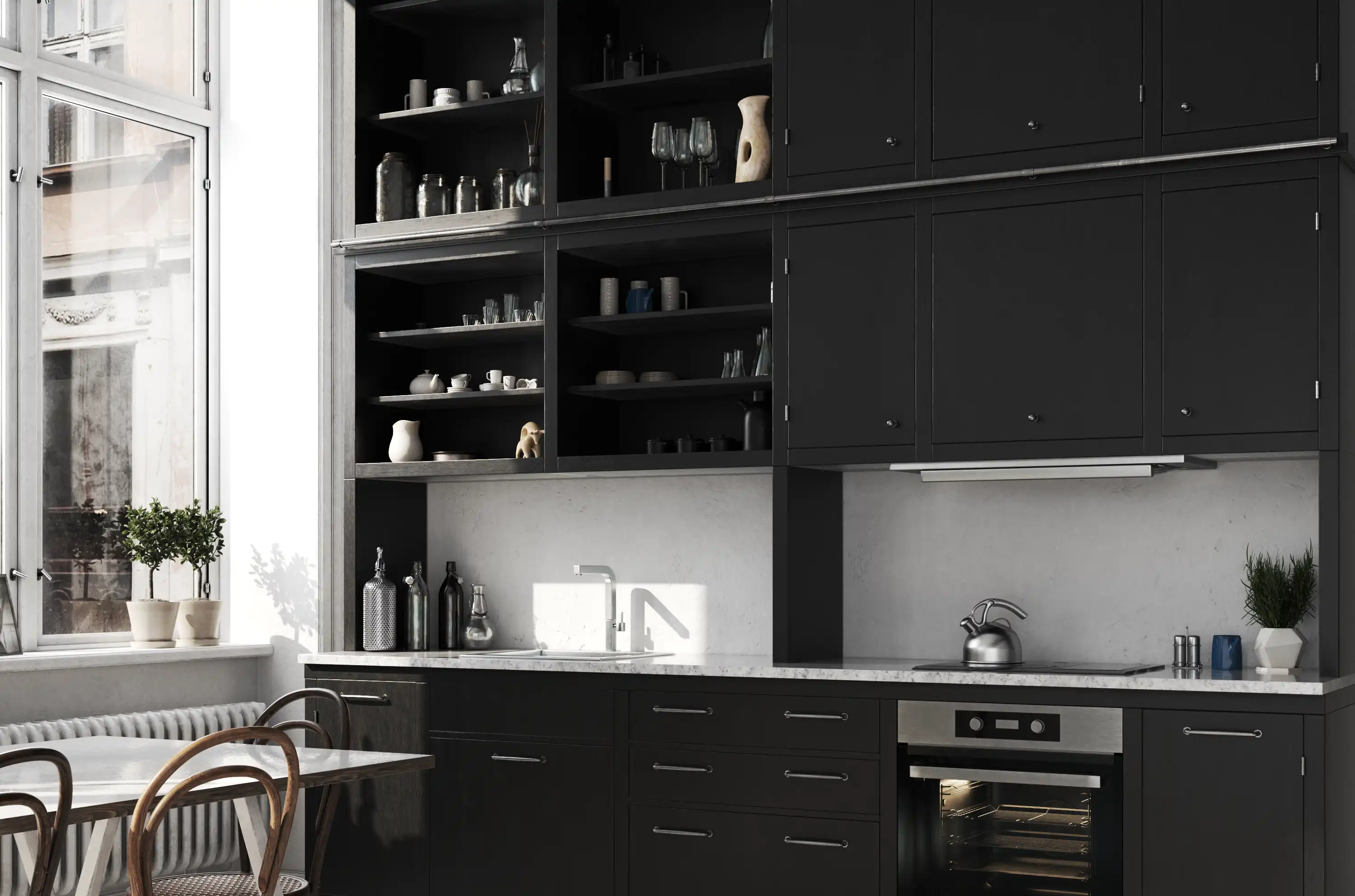 Professional kitchen remodeling contractor installing premium countertops during renovation