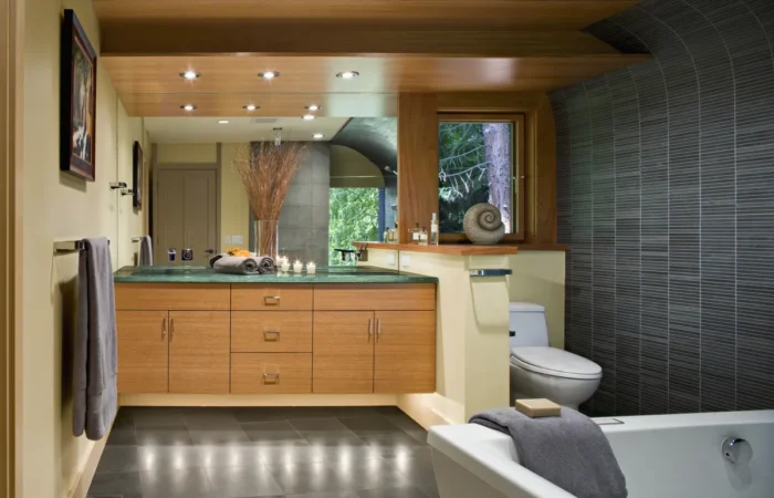 modern bathroom vanity mirror lighting