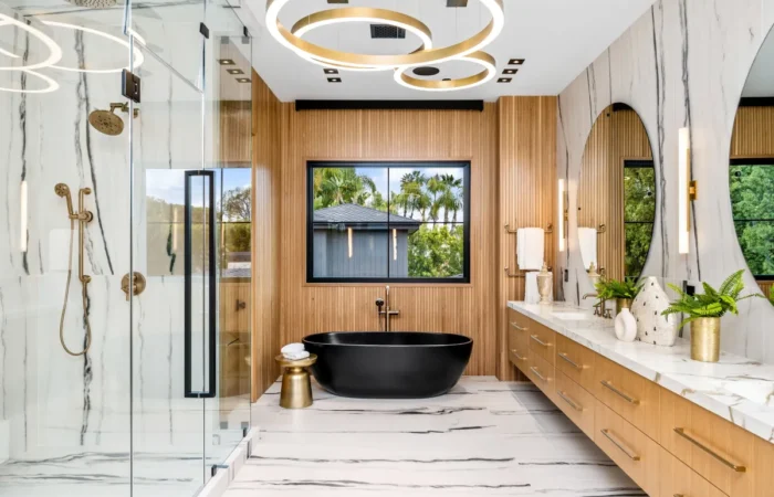 modern bathroom vanity mirror lighting