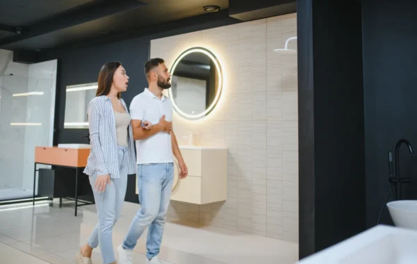 modern bathroom vanity mirror lighting