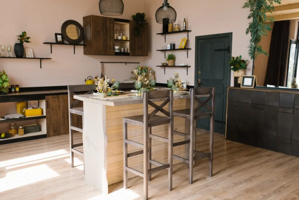 modern shaker kitchen cabinets lighting