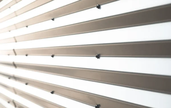 aluminum siding white striped transparent surface smoothly becomin