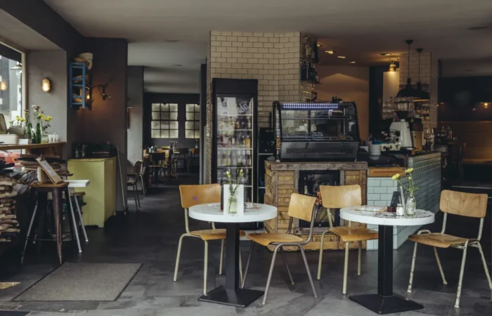 bar cafe build outs interior view empty cafe