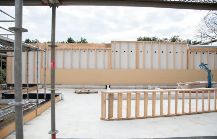 bar cafe build outs strong metal scaffolding construction site