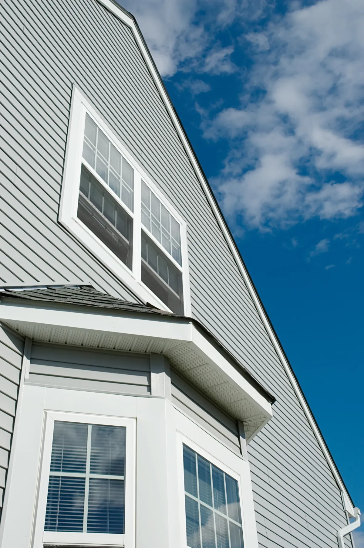clapboard siding part of dreamhouse against blue sky