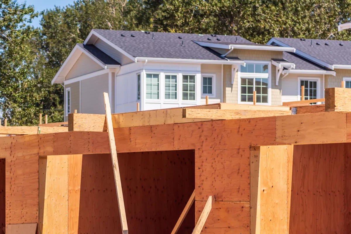 home additions building under construction at sunny day in vancou