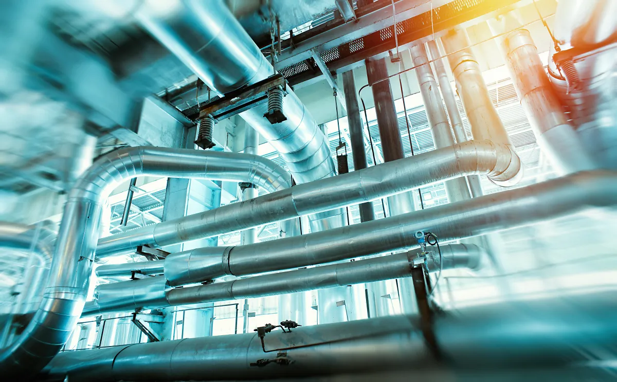 hvac mechanical industrial factory various mechanisms metal p