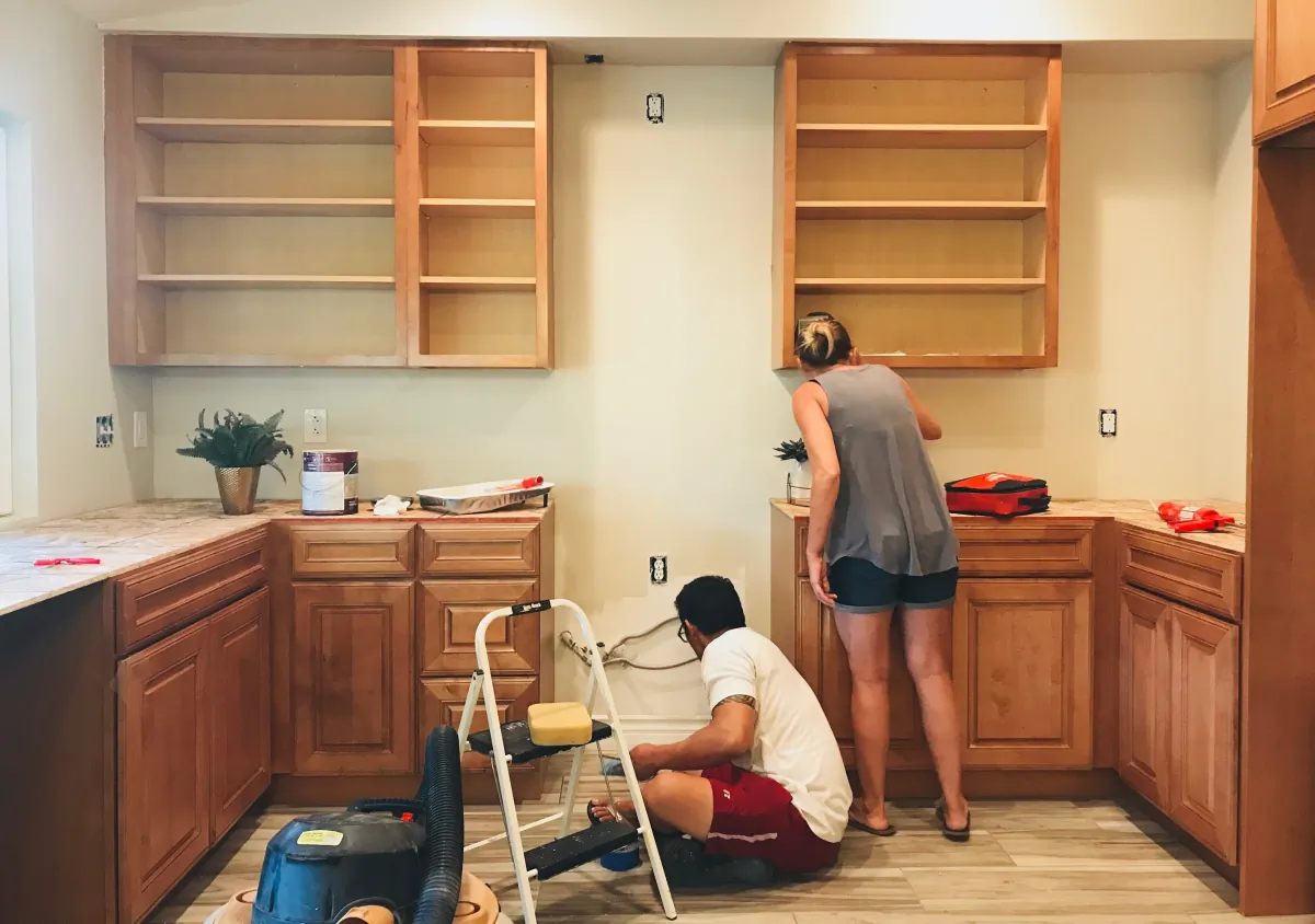 refacing kitchen cabinets renovating at home together