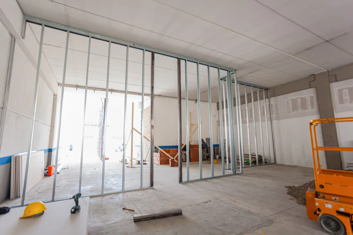 retail store build out refurbishment large industrial building