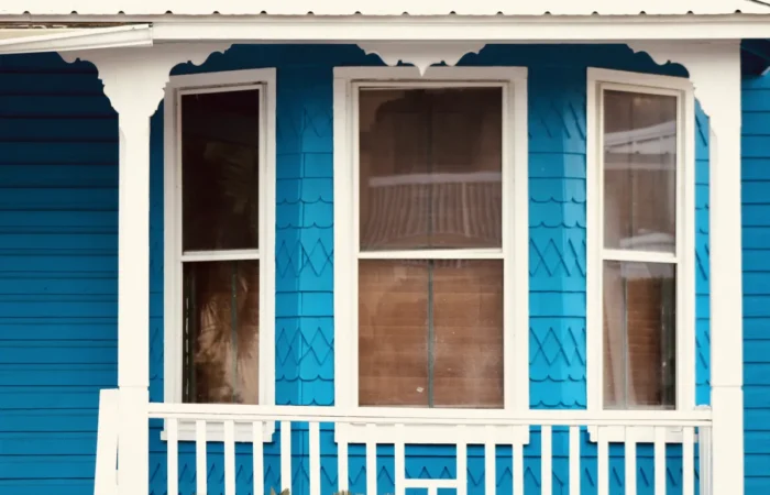 single hung window blue home and windows