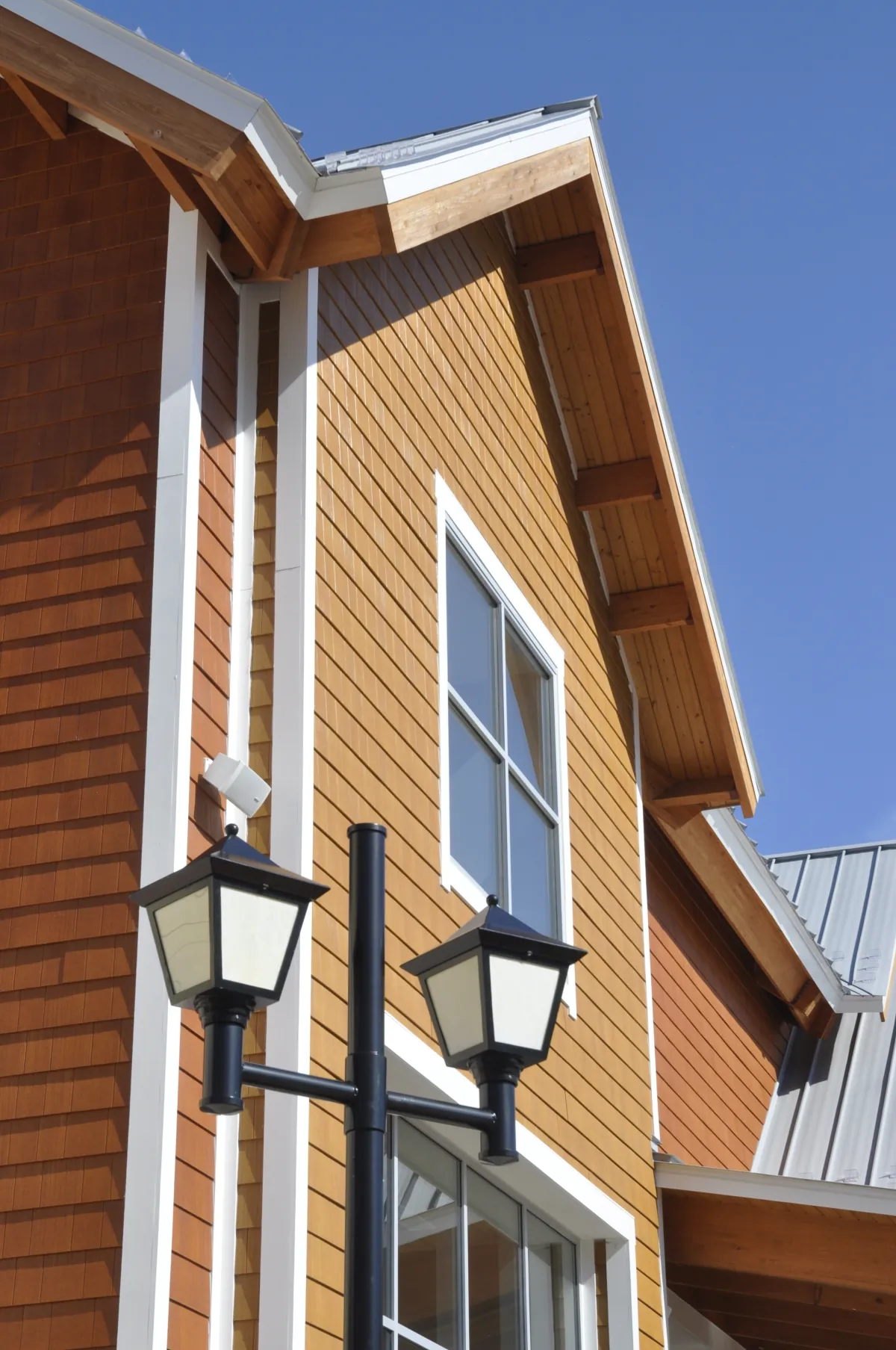 t1 siding modern orange building