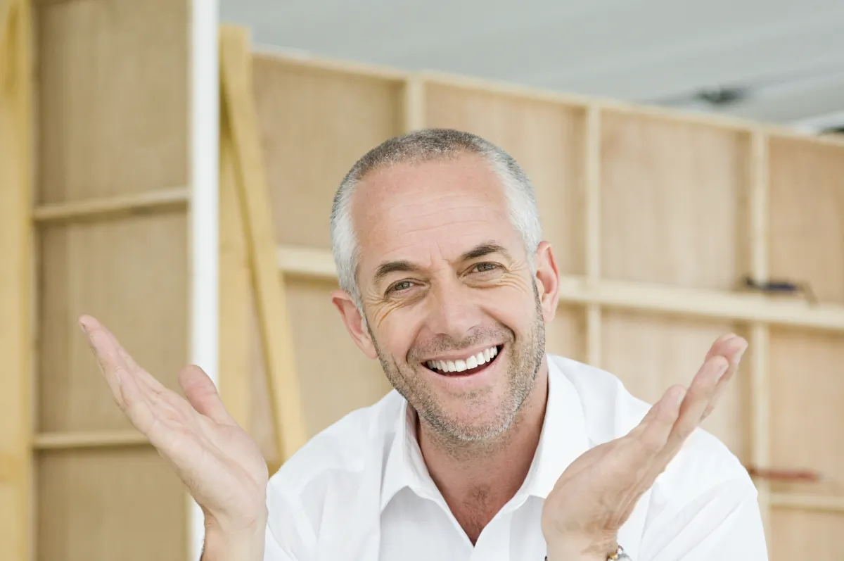 warranty post project support enthusiastic man