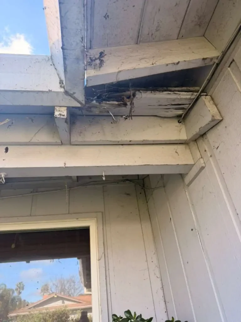 garage roof replacement in ca leak repair rotten wood replacement